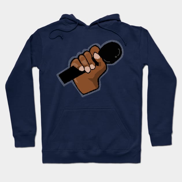 Mic hip hop hand Hoodie by zairawasimun